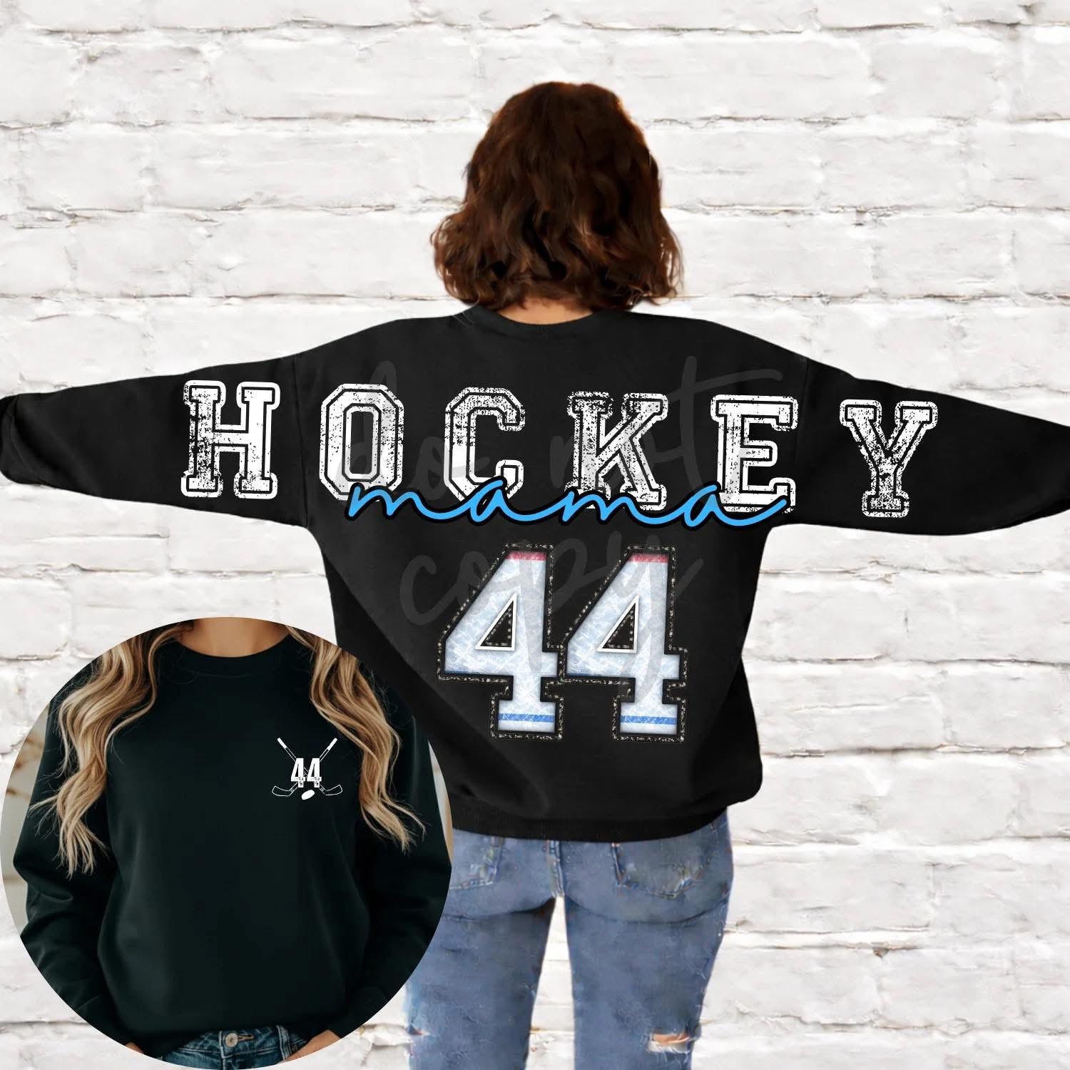 Hockey Mama Full Back Custom -ADULT