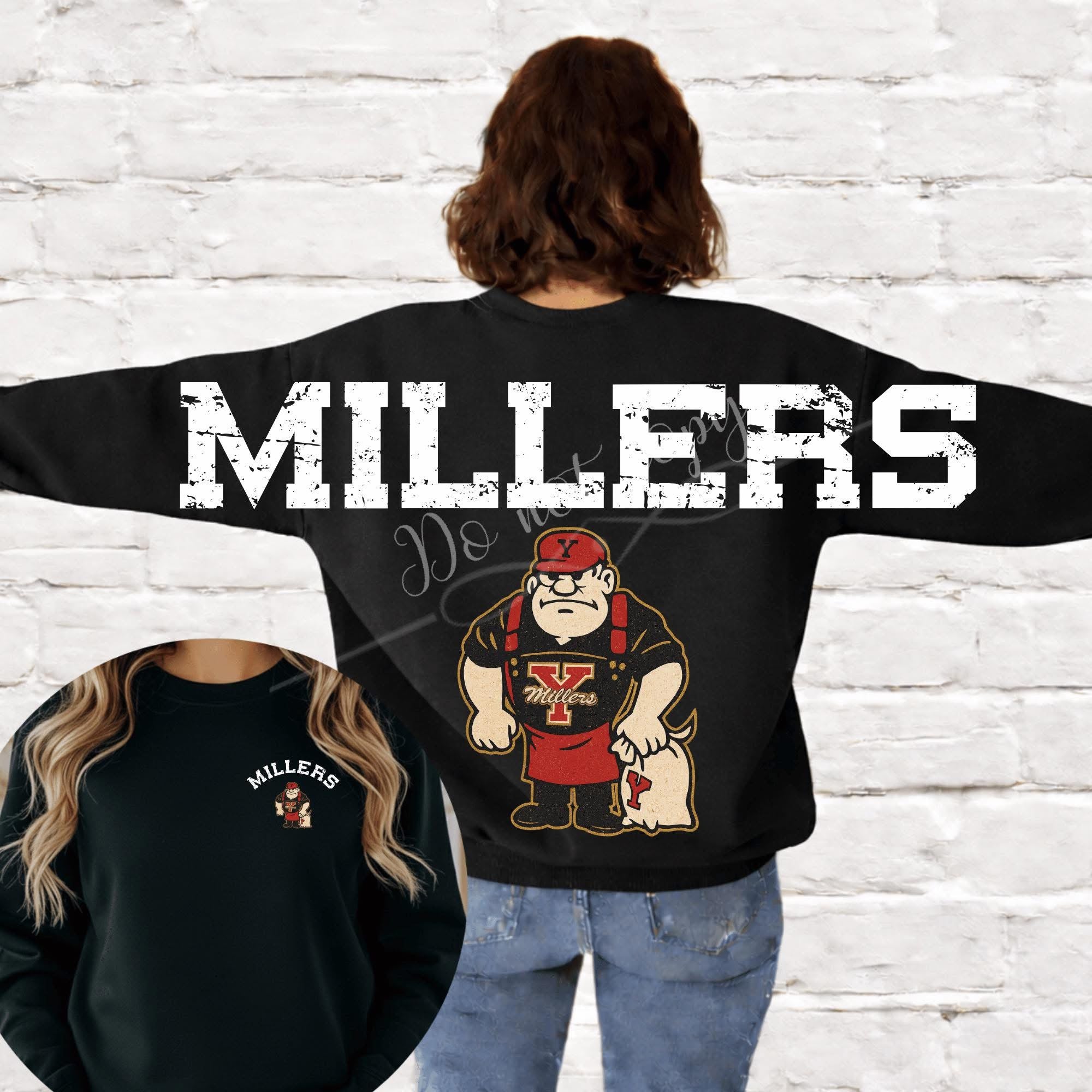 Millers White Gold Lined Full Back Custom -ADULT