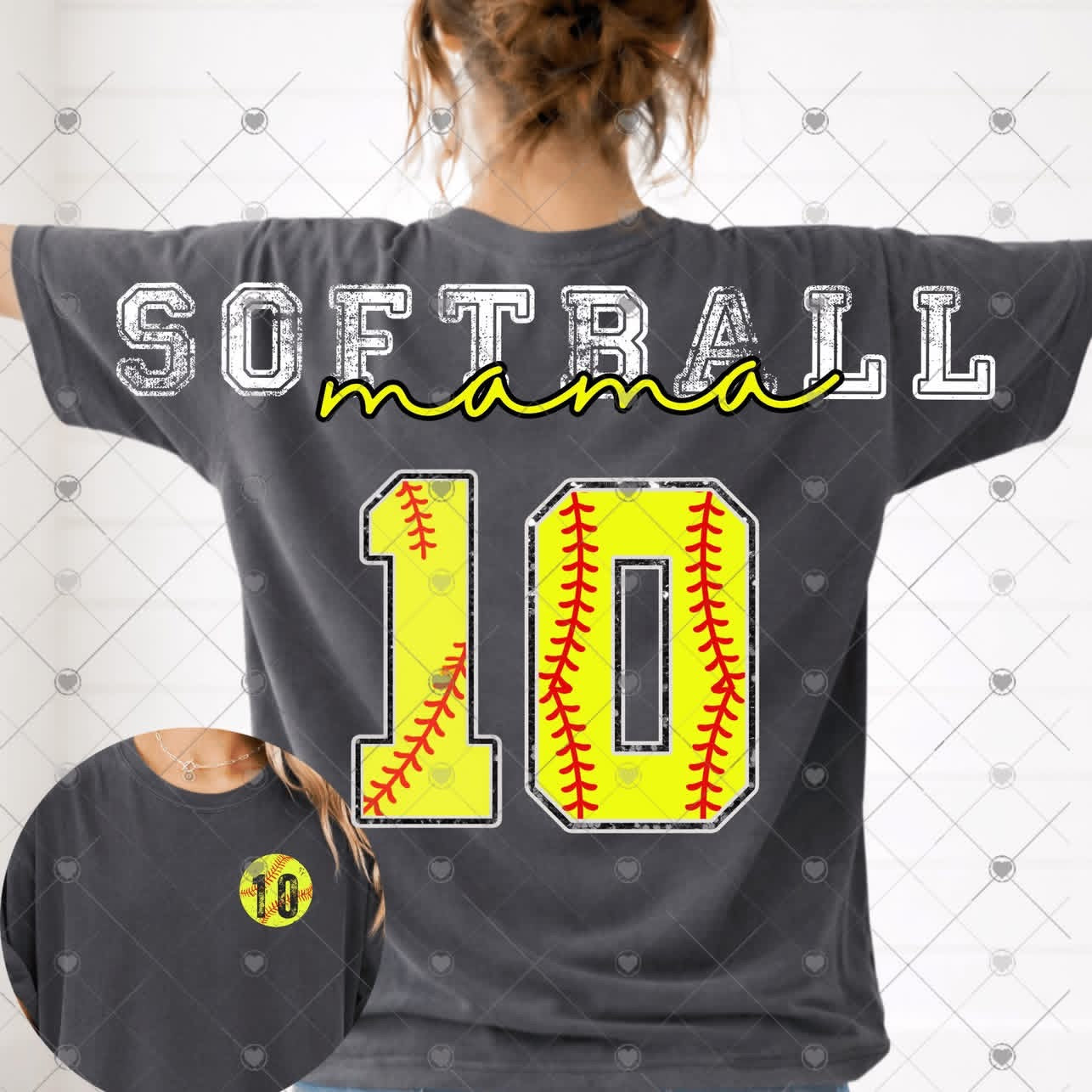 Softball Mama Full Back Short Sleeve-ADULT