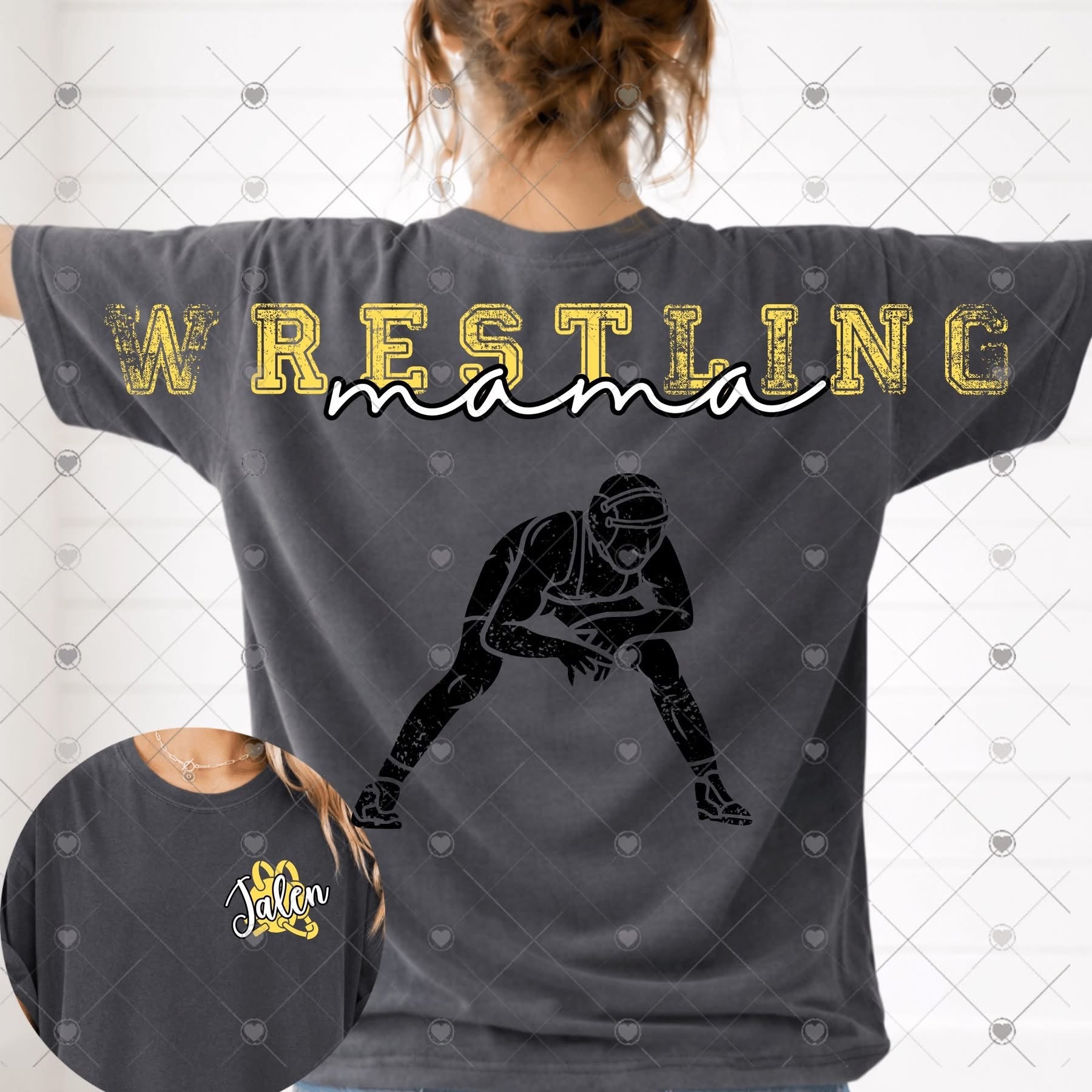 Wrestling Mama Boy Full Back Short Sleeve-ADULT