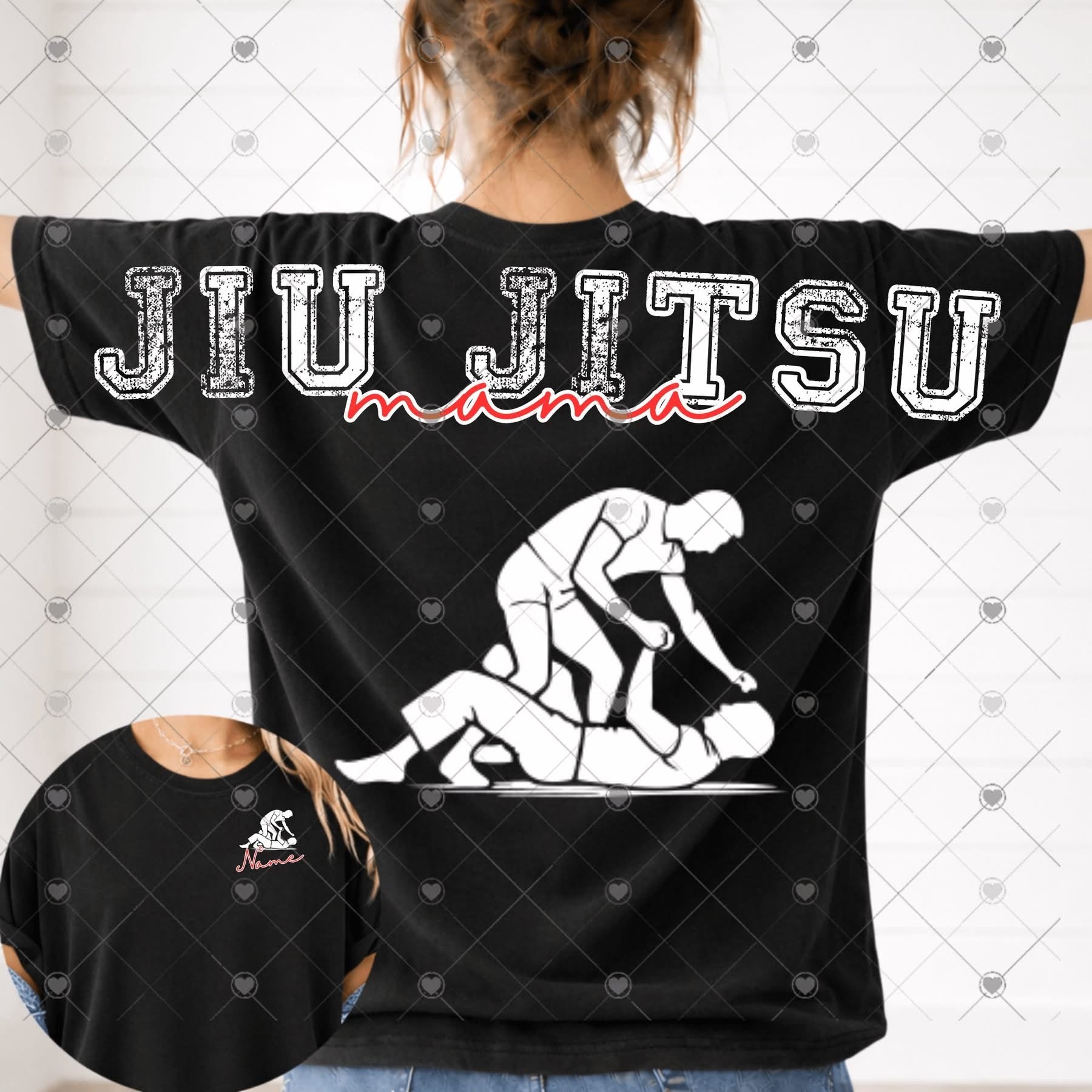 Jiu Jitsu Mama Full Back Short Sleeve Boy-ADULT