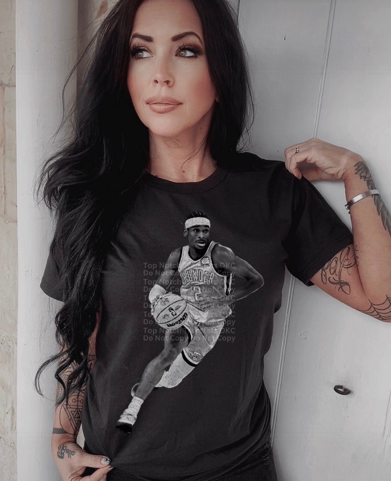 Shai Halftone Thund OKC Basketball-ADULT