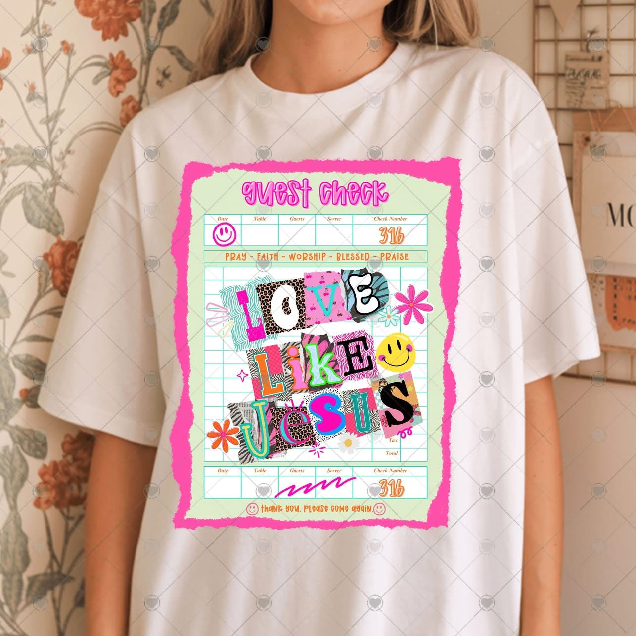 Love Like Jesus Check Block-ADULT