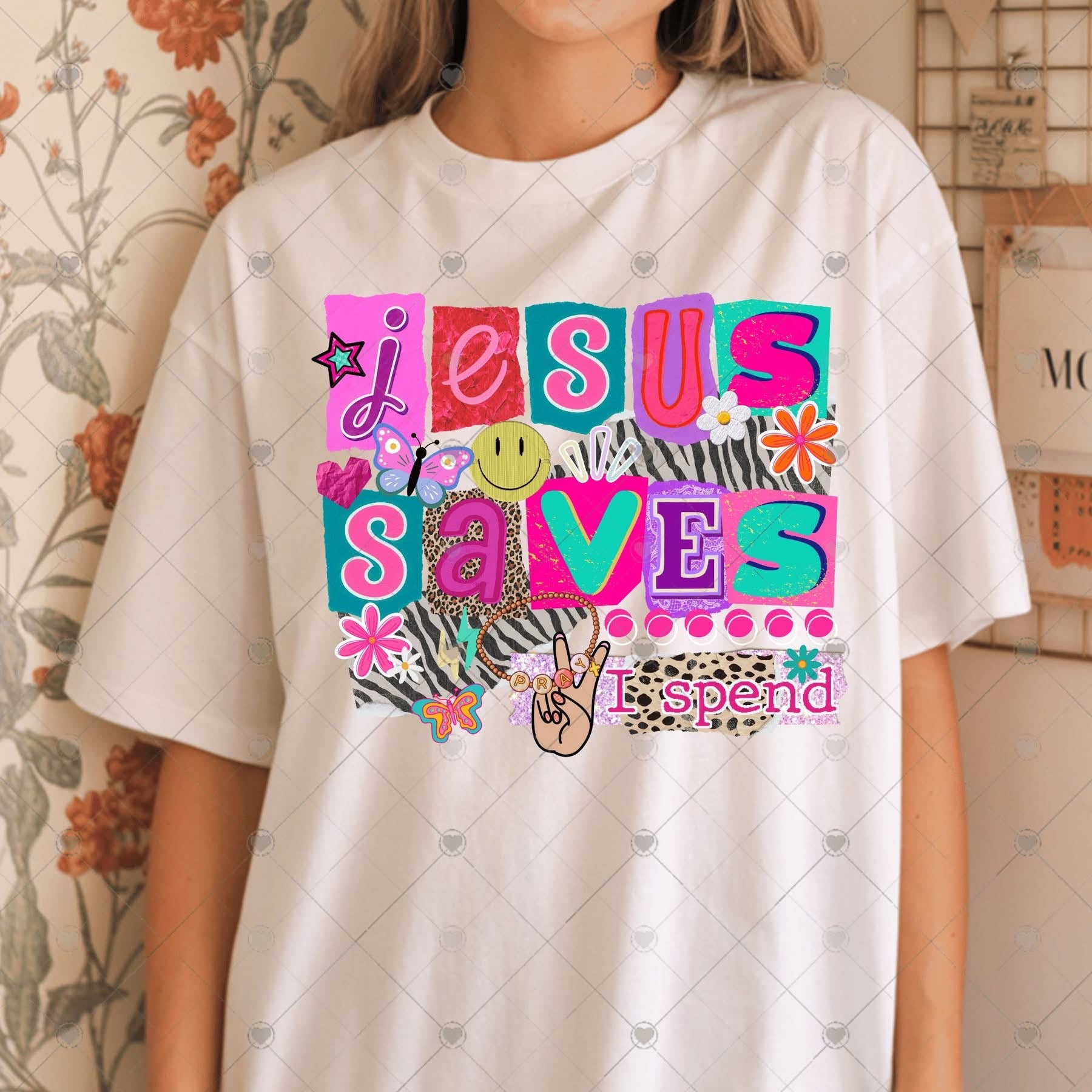 Jesus Saves I Spend Block-ADULT