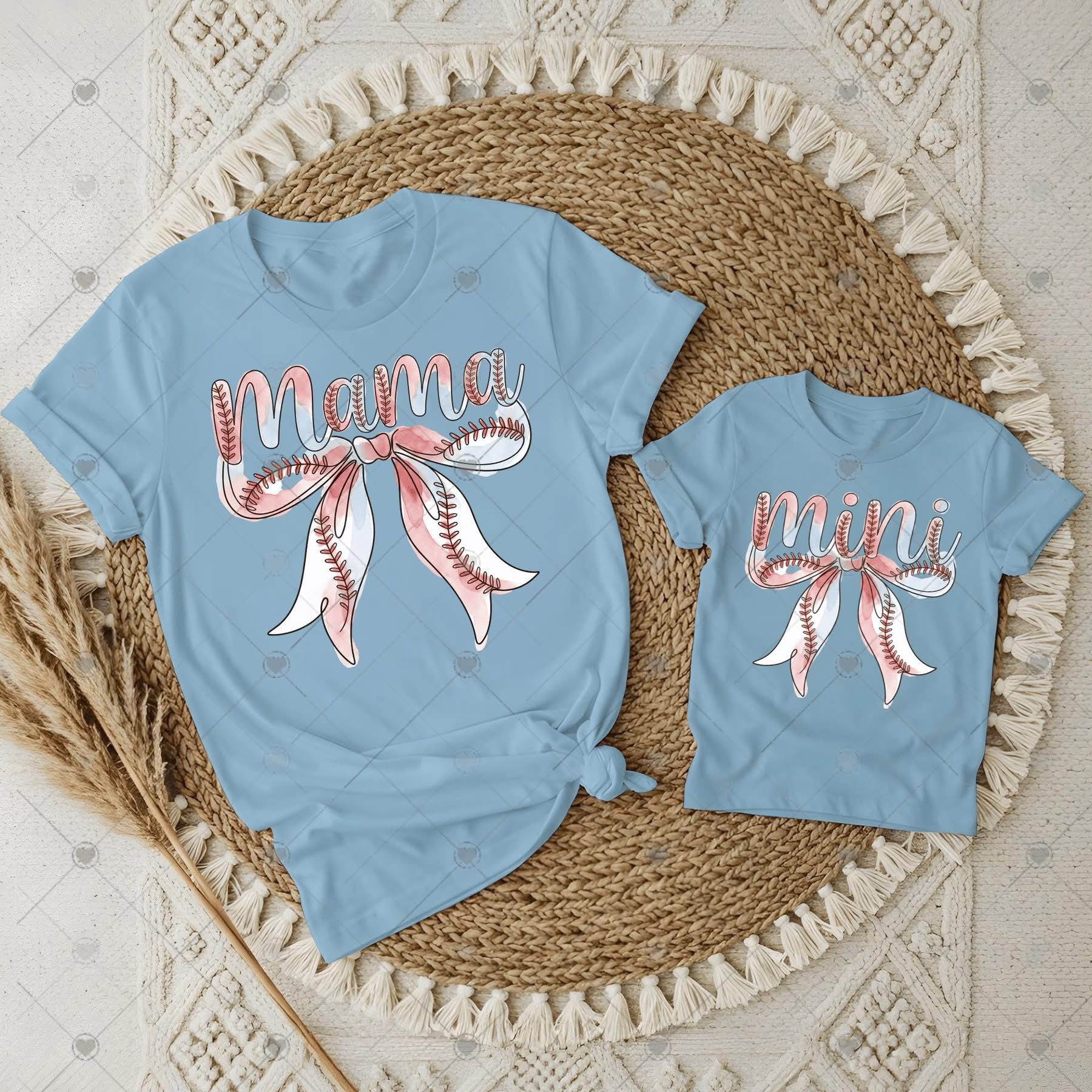 Mama Mini Baseball Bow Mommy and Me-TODDLER