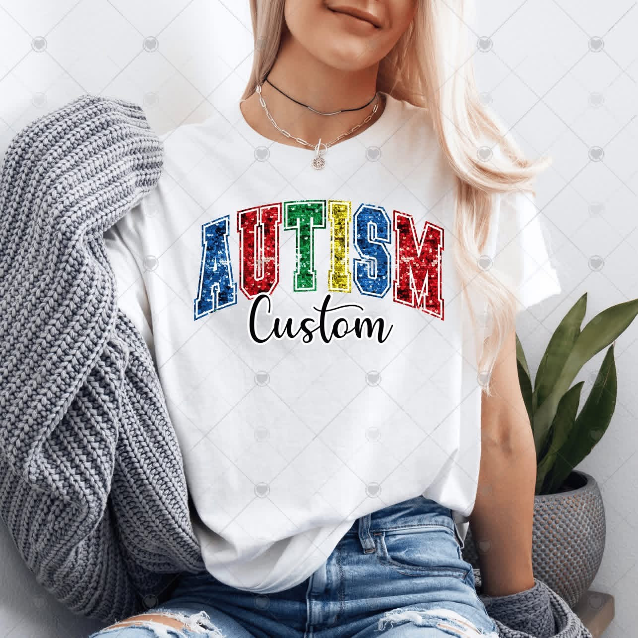 Autism Glitter Custom Title-ADULT