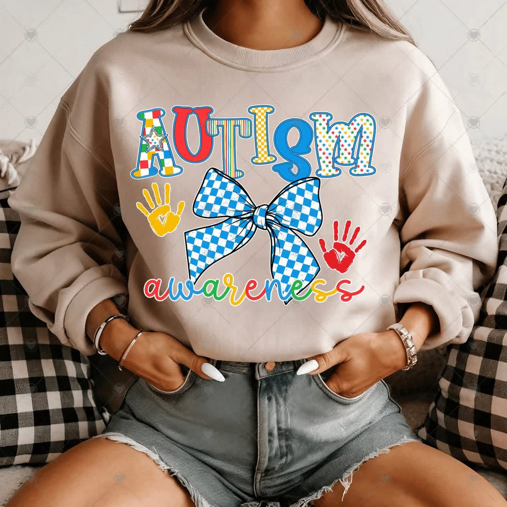 Autism Awareness Bow-ADULT