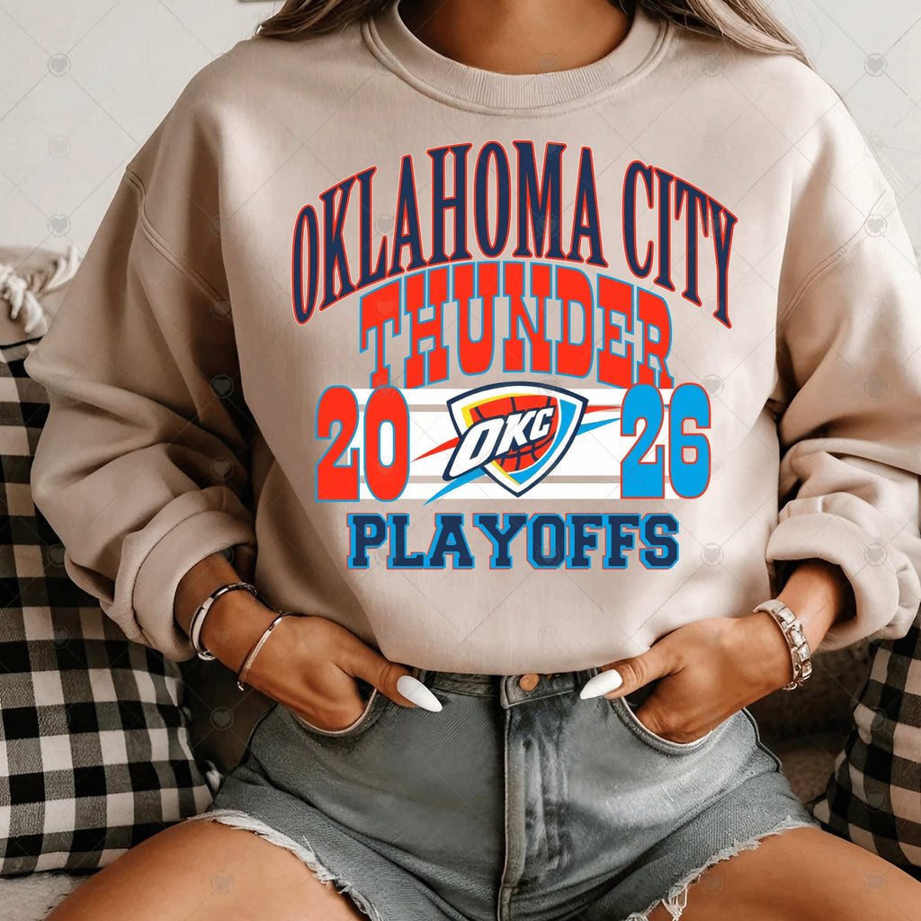 Thund 2026 OKC Basketball Playoffs-ADULT