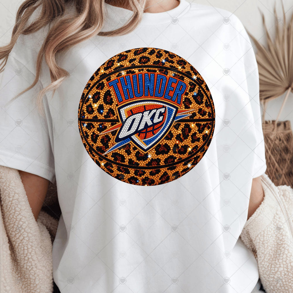 Thund OKC Basketball Leopard-ADULT