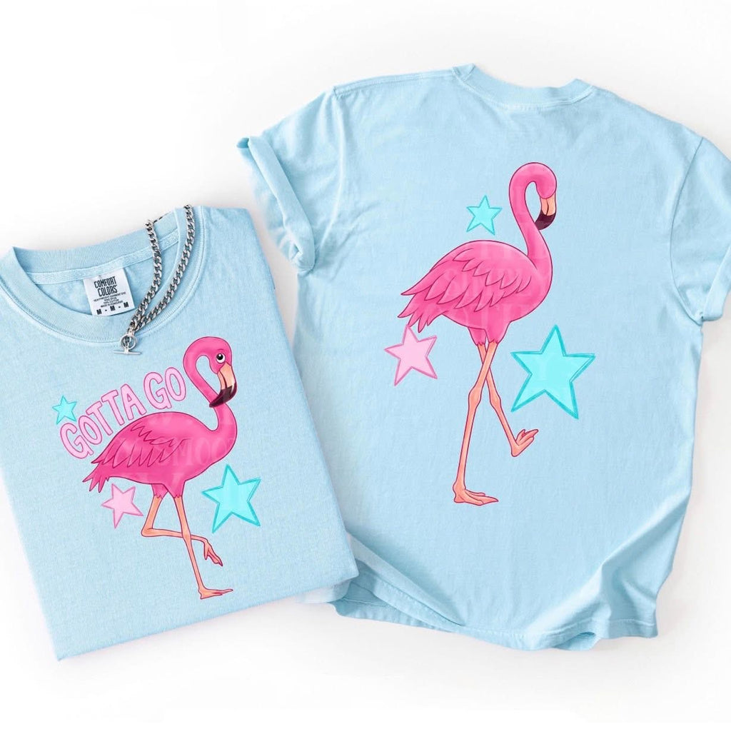 Gotta Go Flamingo Dual Image Animal Pun-ADULT