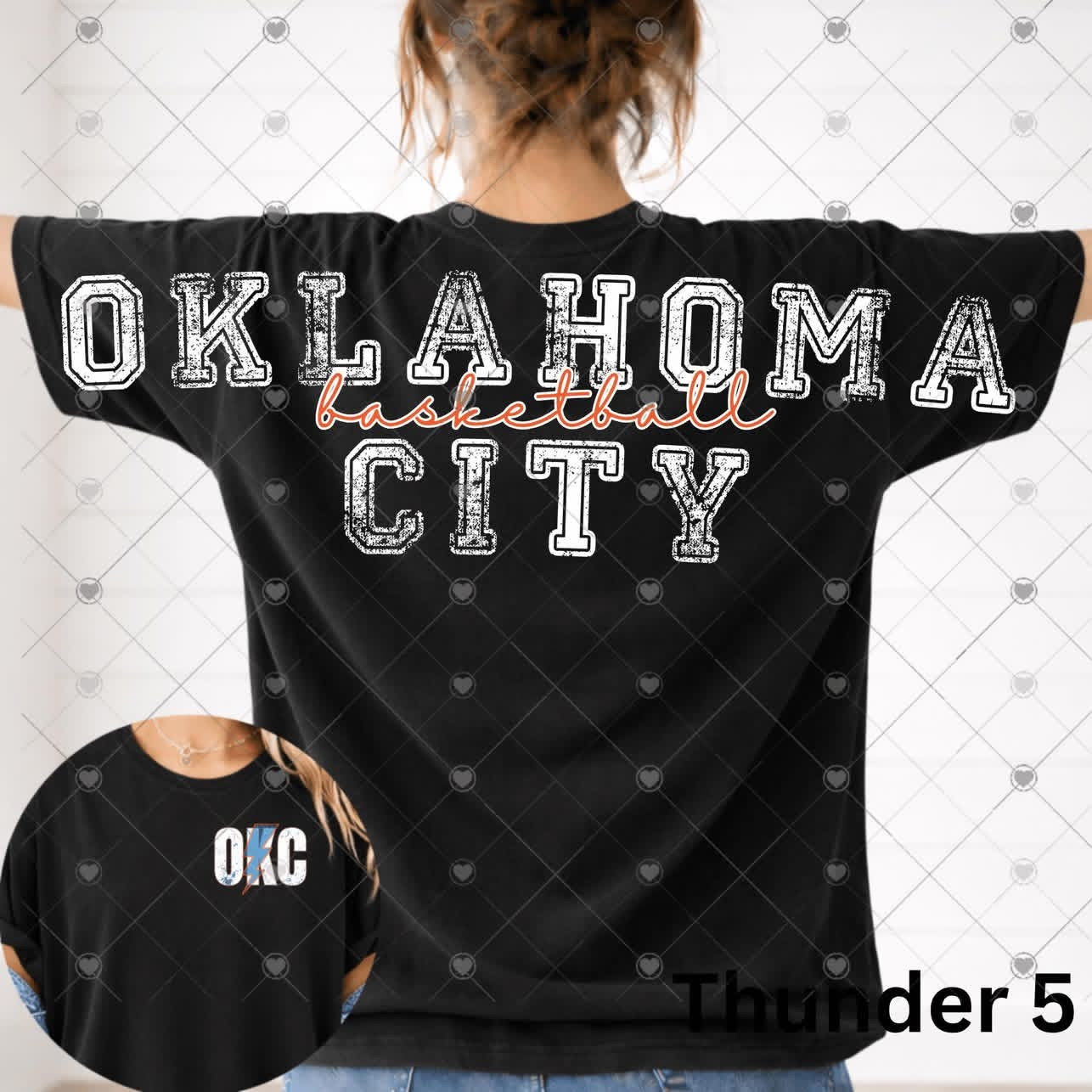 Basketball Thund OKC Full Back Short Sleeve-ADULT
