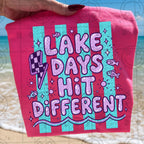 Lake Days Hit Different Lined-ADULT