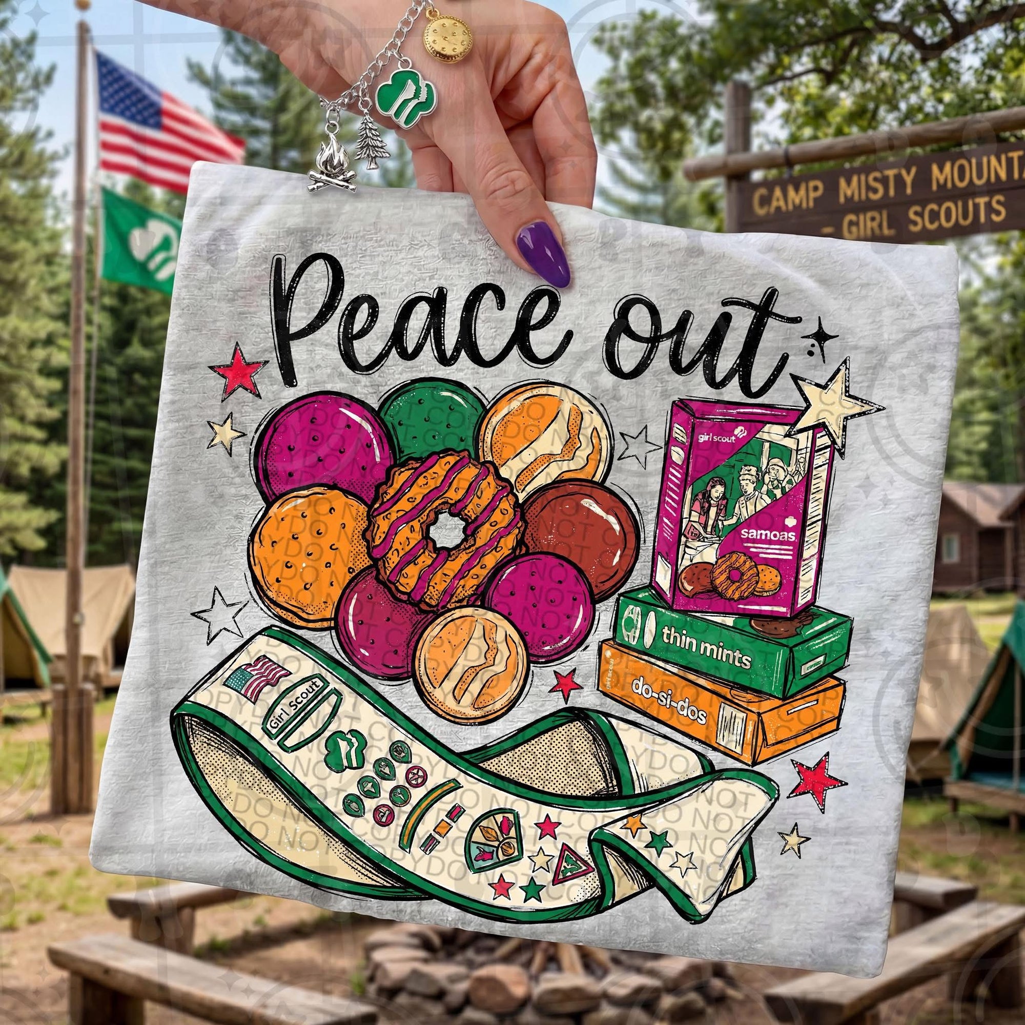 Peace Out Girl Scout-ADULT