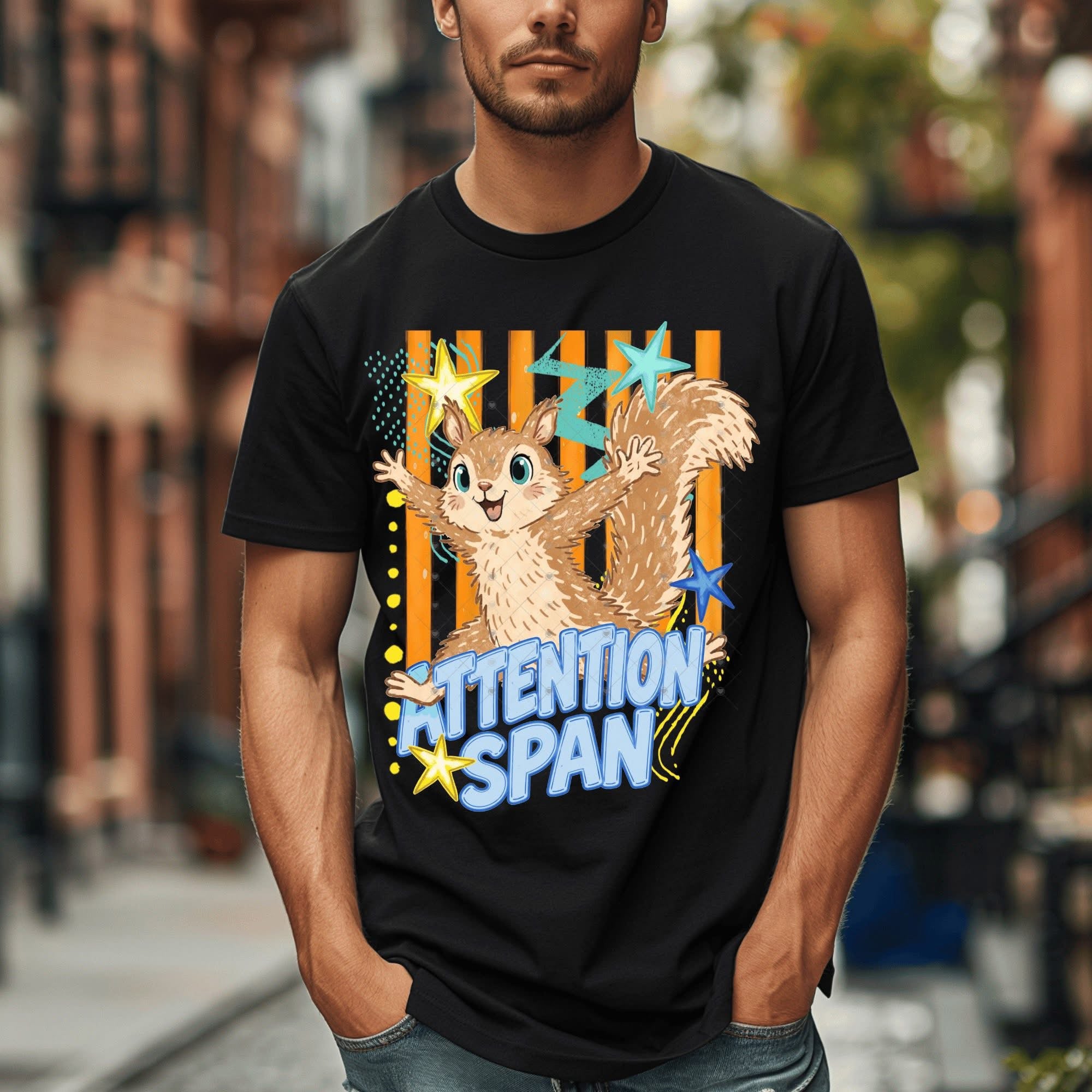 Squirrel Attention Animal Pun-ADULT