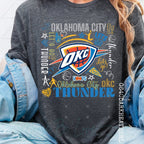 Hoops Collage Thund Basketball OKC-ADULT