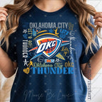 Hoops Collage Thund Basketball OKC-ADULT