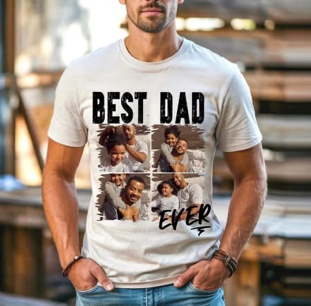 Best Dad Ever Custom Photo Fathers Day-ADULT