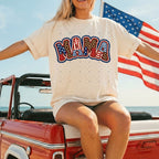 Mama Mini Patriotic Leopard Mommy and Me-ADULT