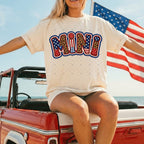 Mama Mini Patriotic Leopard Mommy and Me-ADULT
