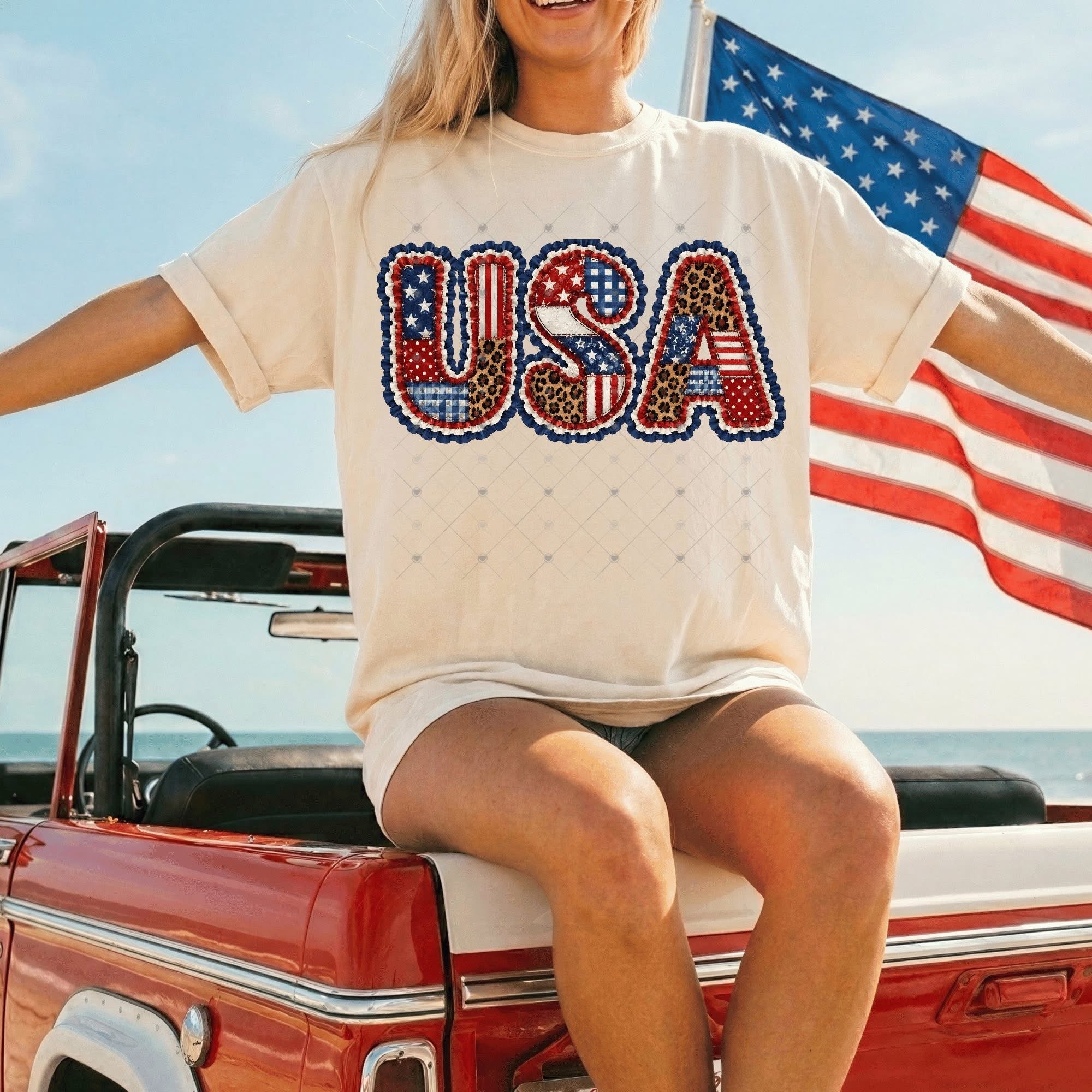 USA Leopard Patchwork-ADULT