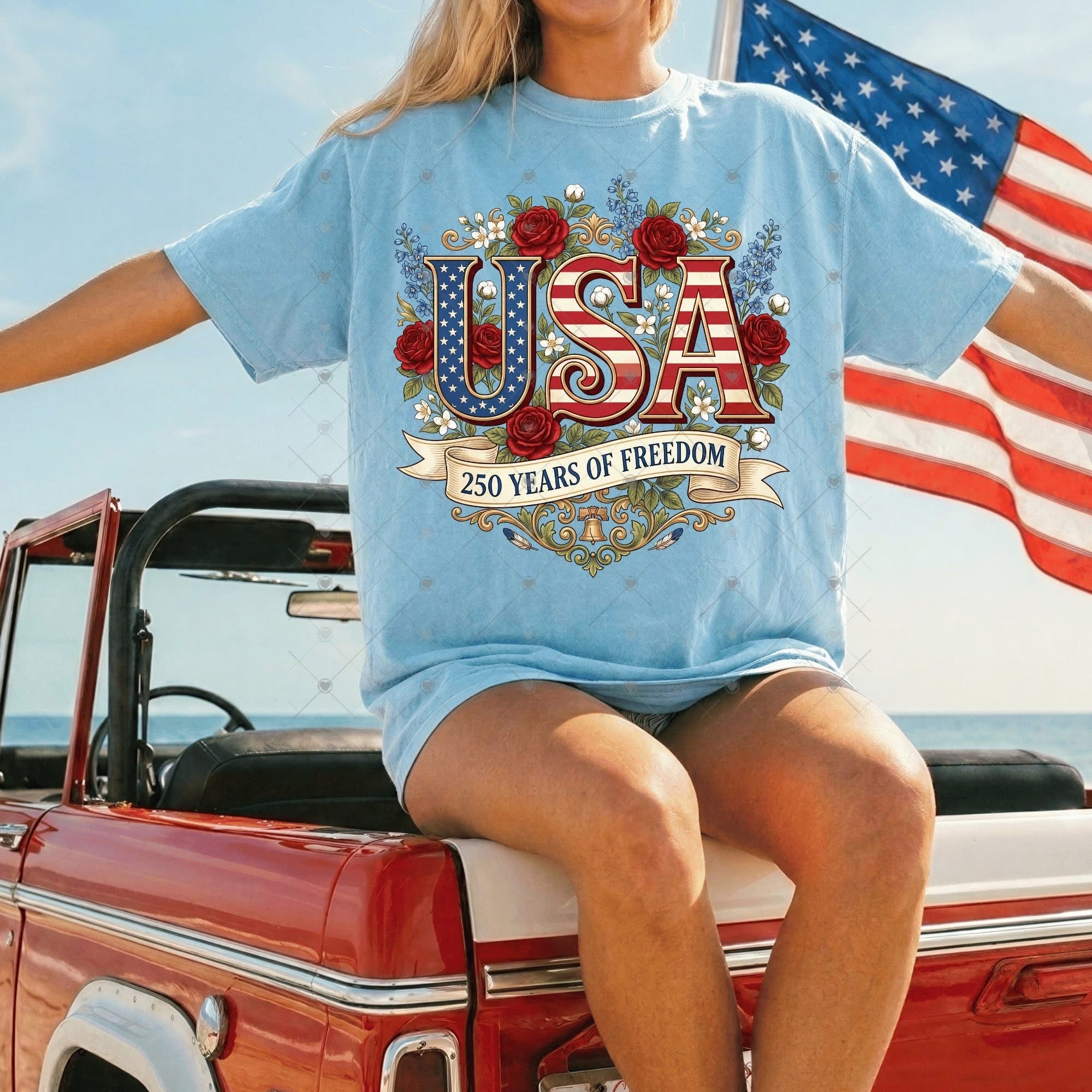 USA 250 Years of Freedom Roses-ADULT