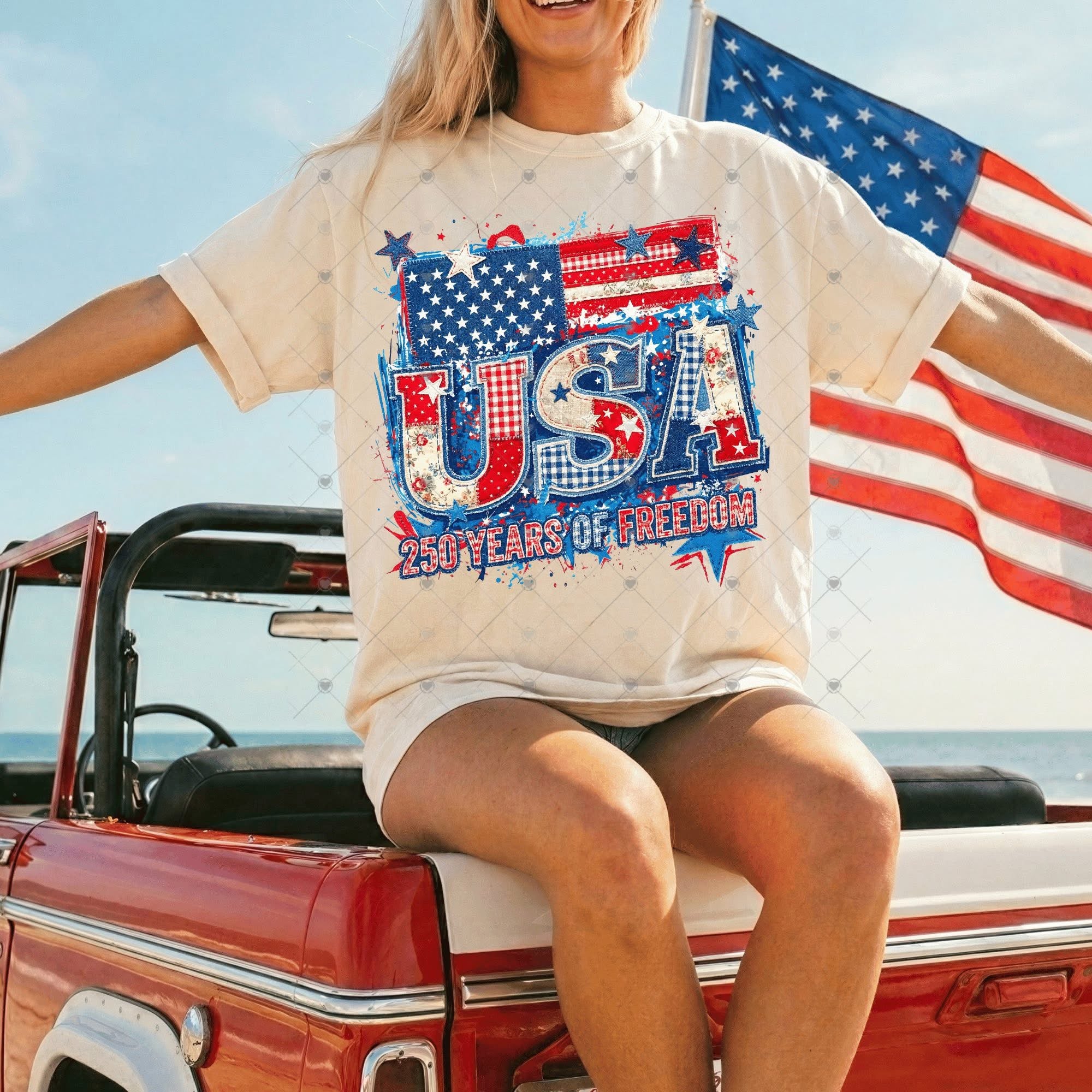 USA 250 Years of Freedom Patterns-ADULT