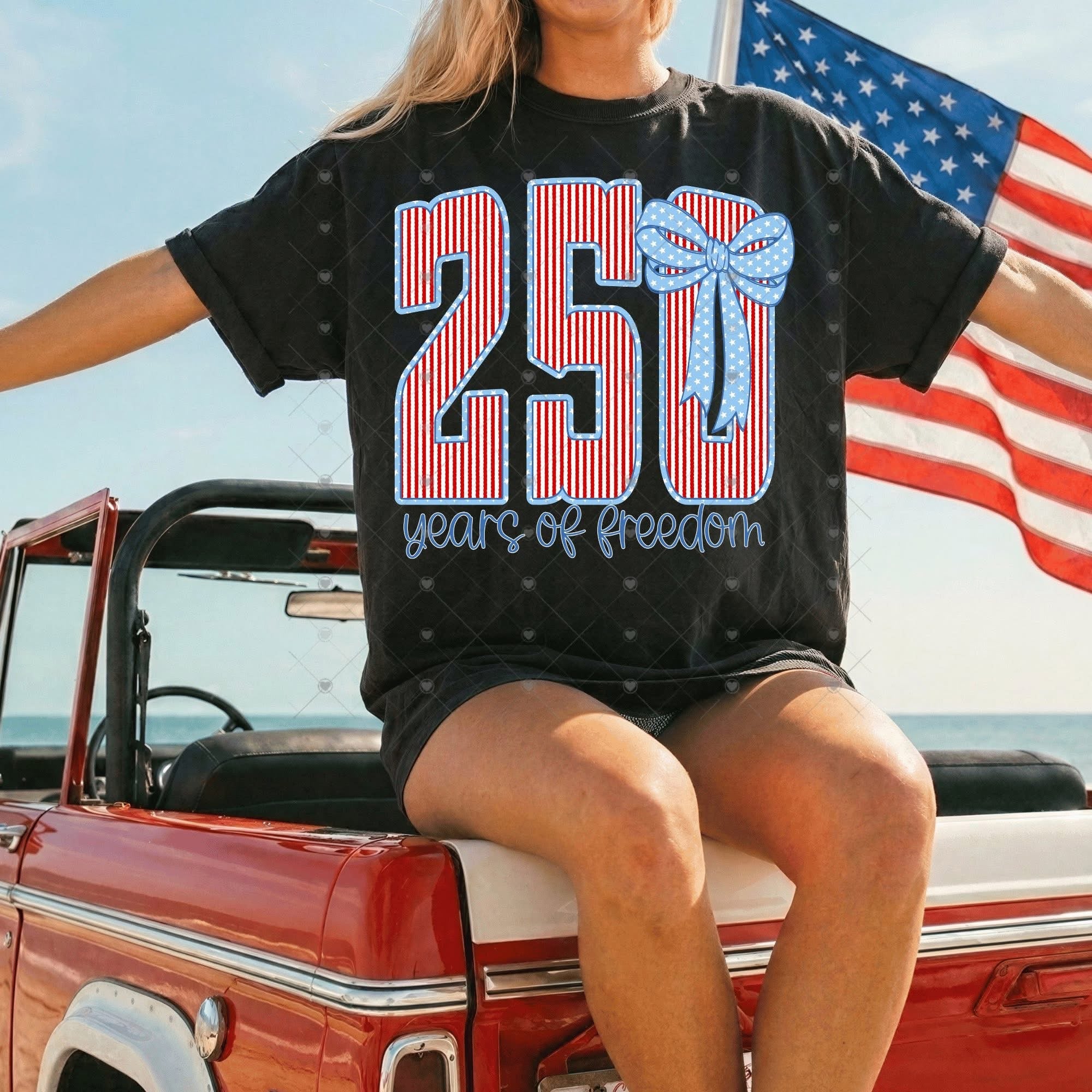 250 Years of Freedom Stripes Bow-ADULT