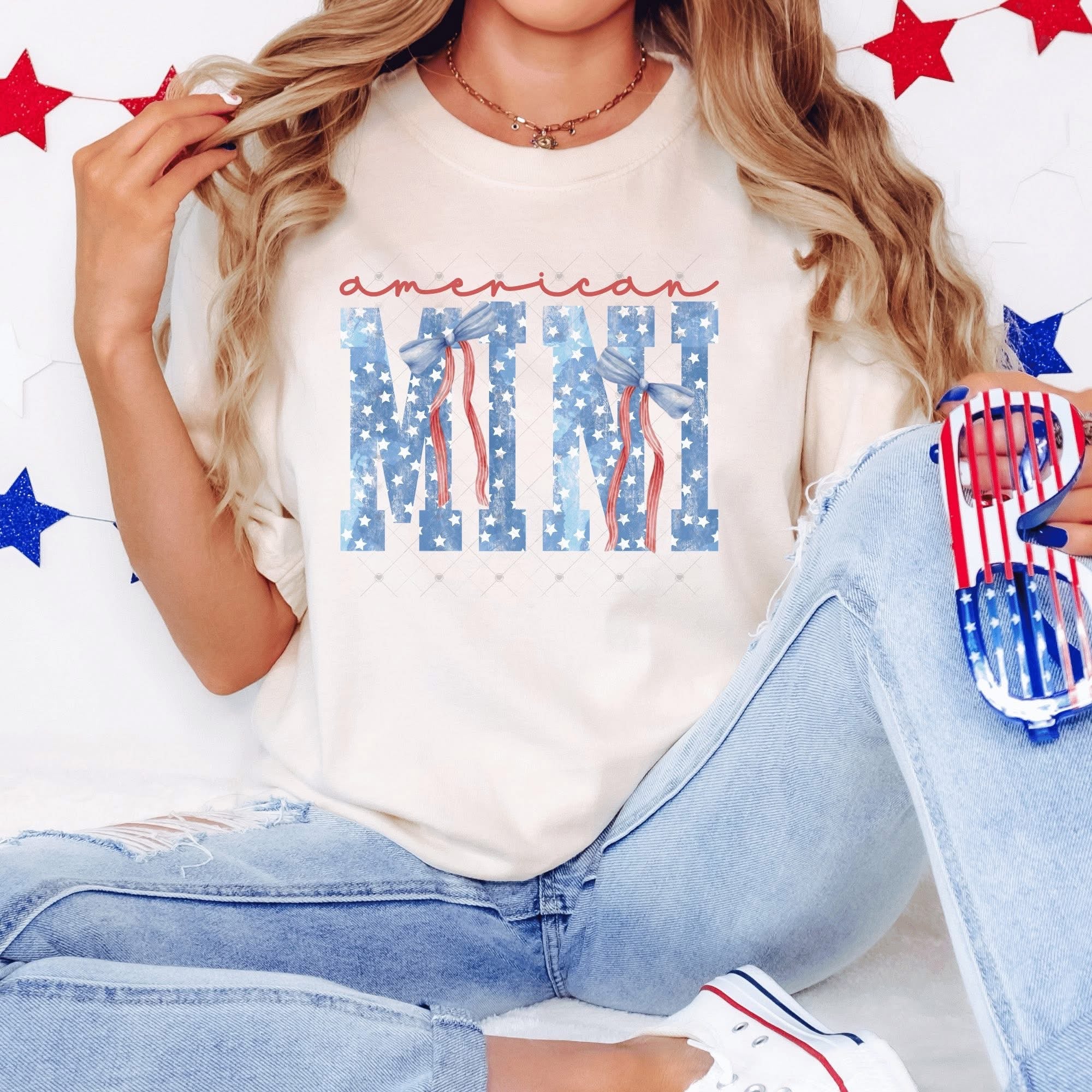 Mama Mini Patriotic Bow Mommy and Me-TODDLER