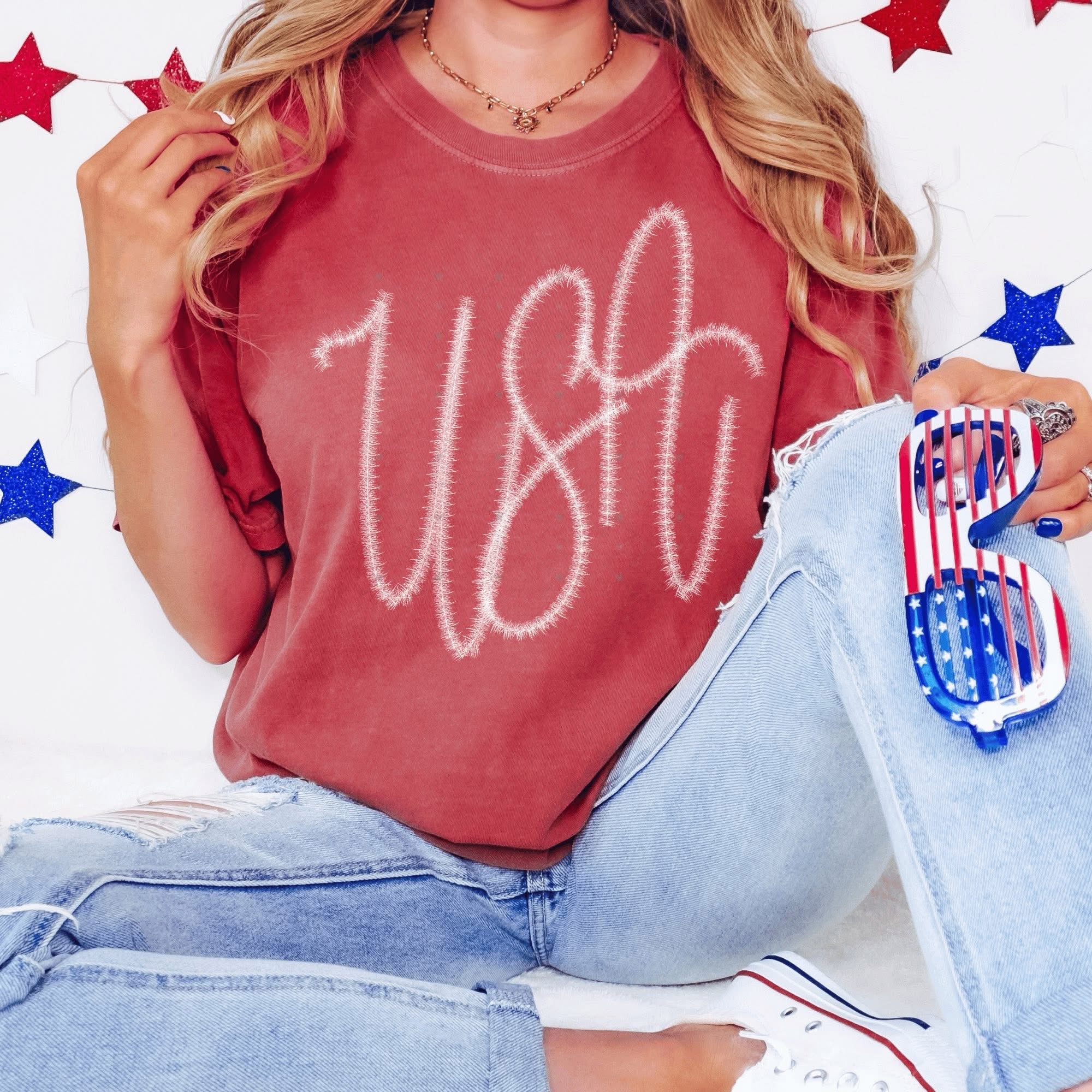 USA White Tinsel-ADULT