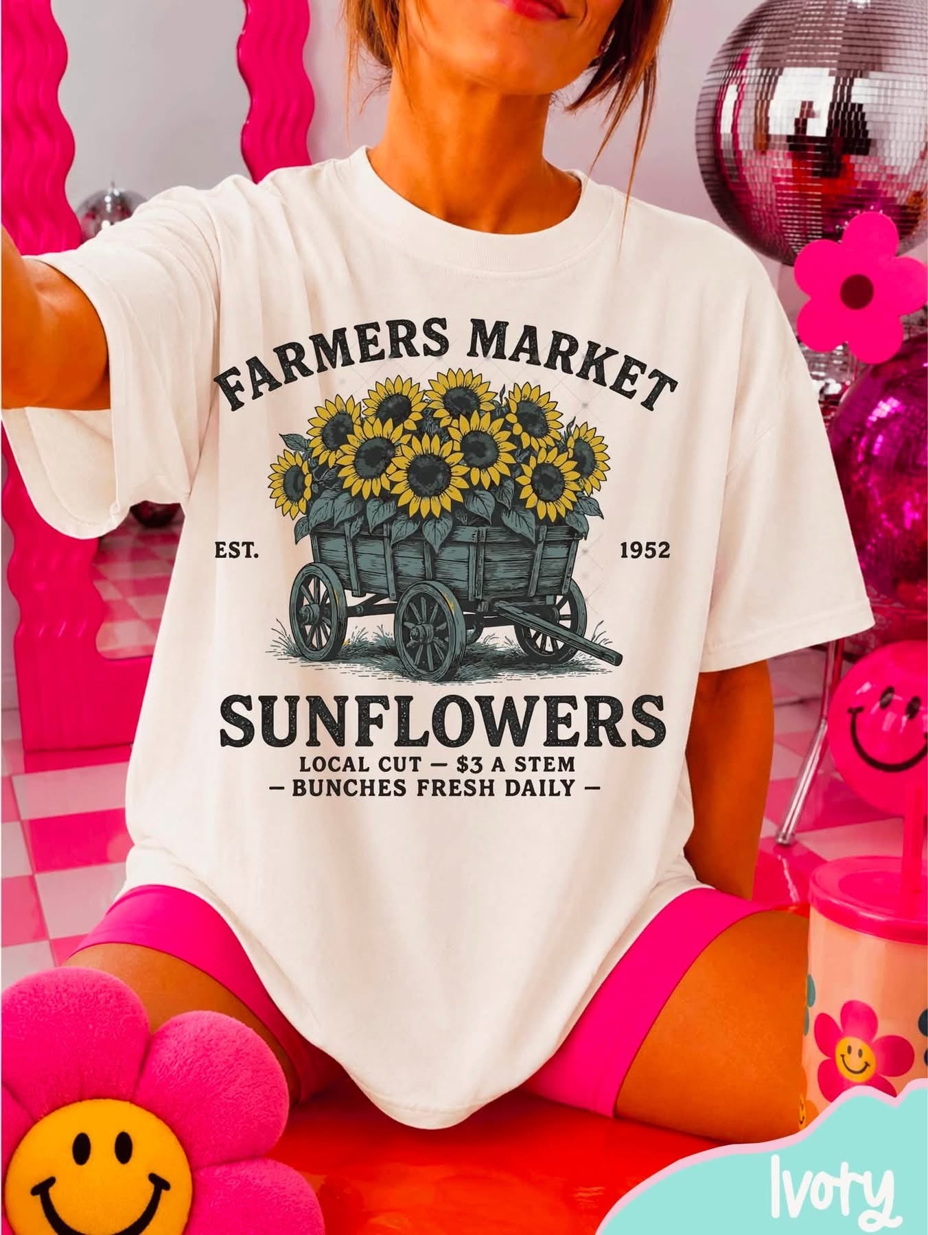 Farmer Market Sunflowers-ADULT