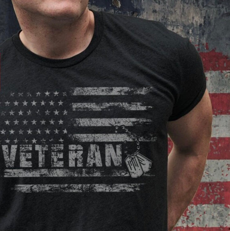 Flag Tag Veteran-ADULT