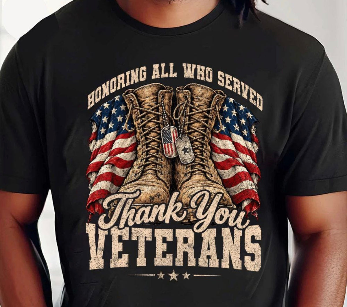 Thank You Veterans Boots-ADULT