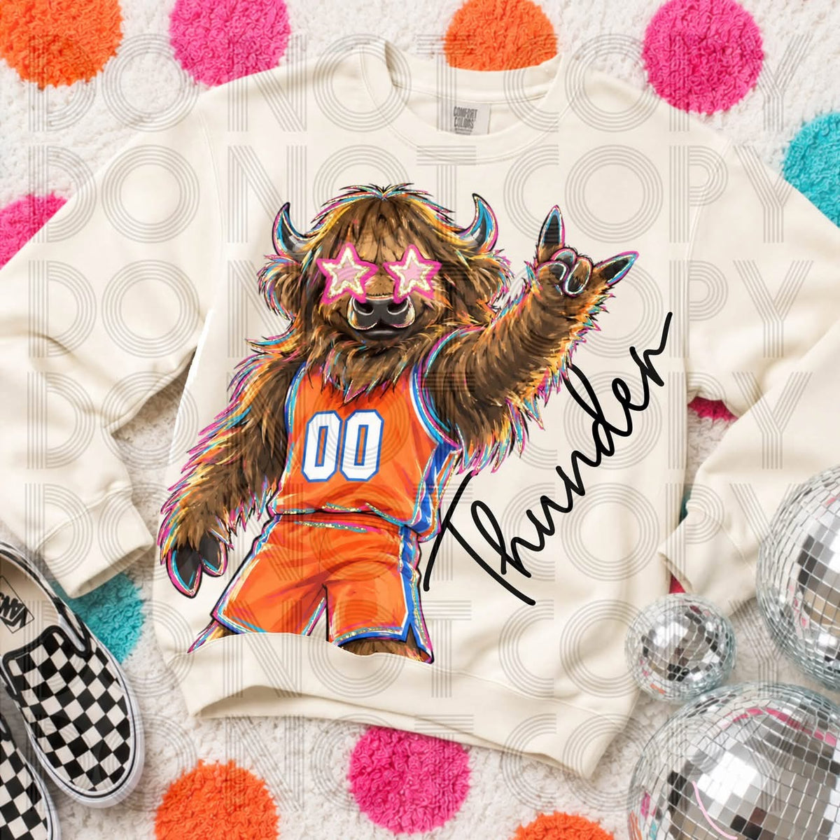 Thund Rumb Stars Cursive- ADULT