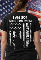 I am Not Most Women Veteran Included Pocket-ADULT
