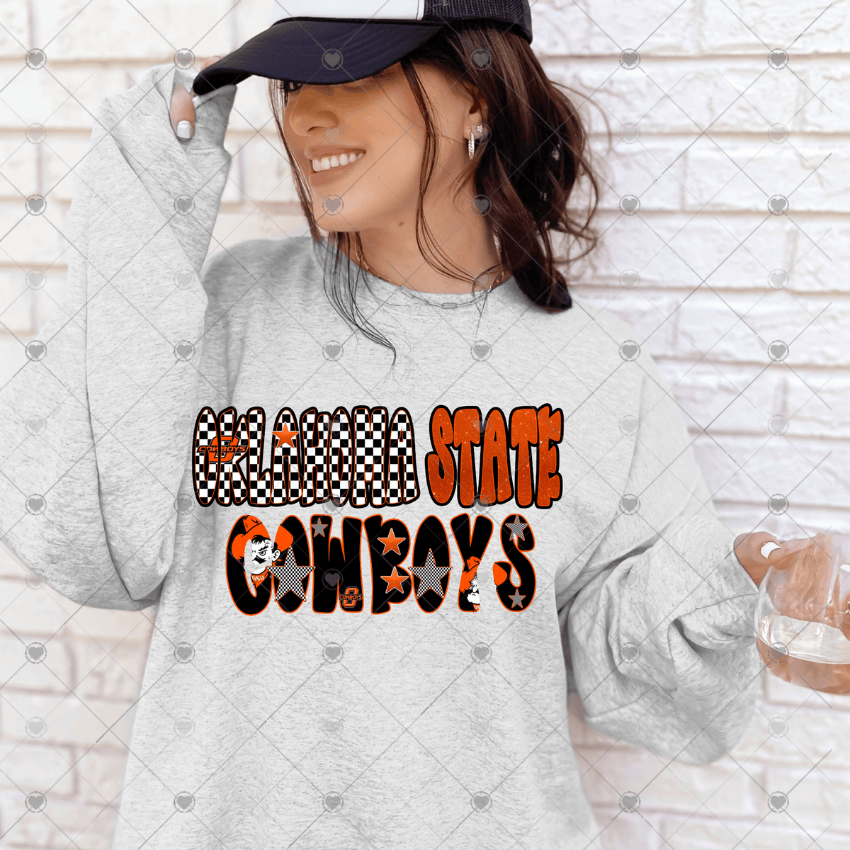 Cow Oklahoma Boys Checker-ADULT