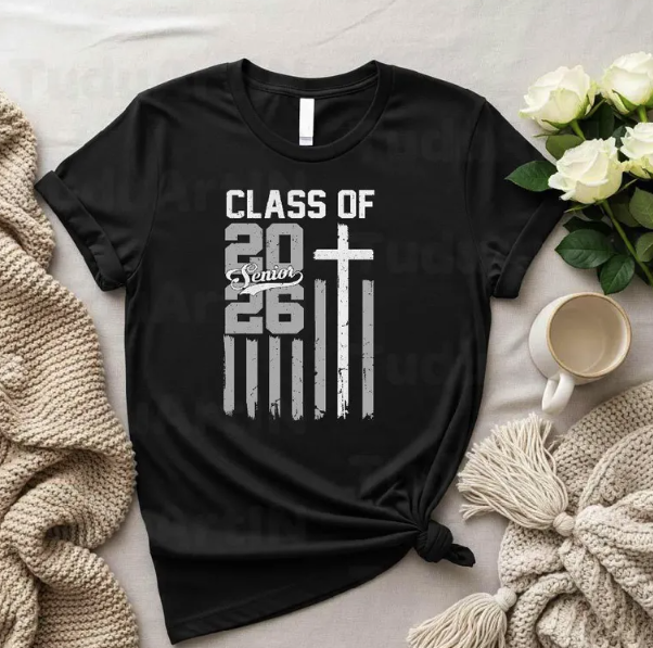Senior 2026 Cross Flag-ADULT