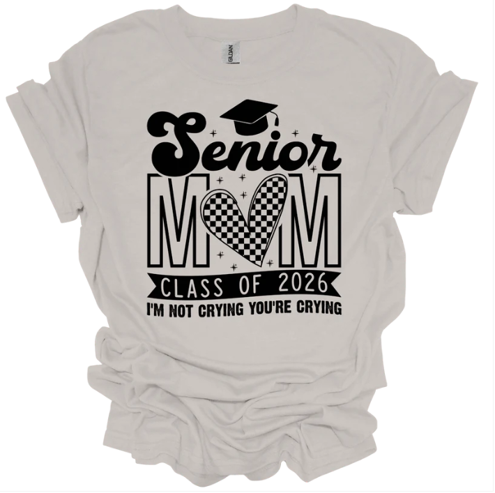 Senior Mom 2026 Checker Heart-ADULT
