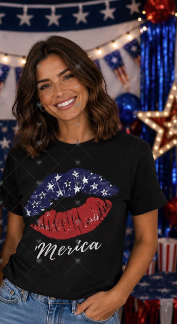 July 4th Couples Merica Lips Option-ADULT