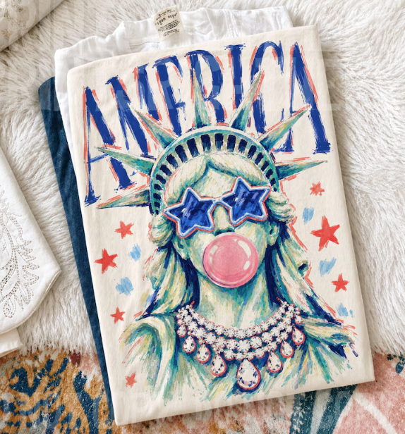 July 4th America Lady Liberty Bubble-ADULT