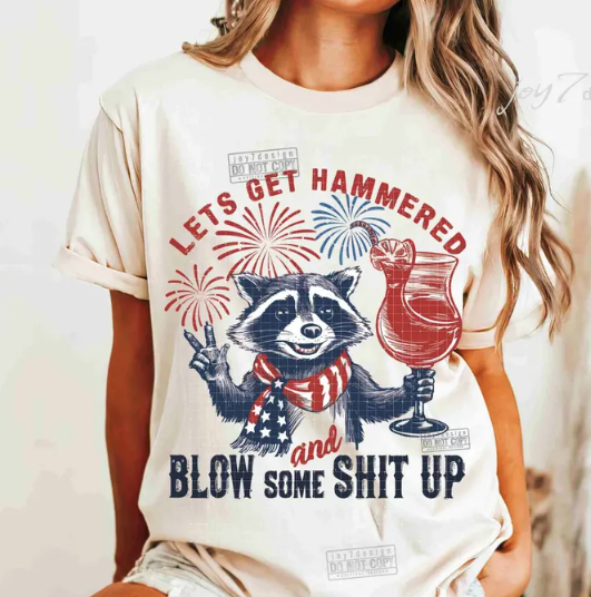 Hammered and Blow Shit Up Racoon-ADULT