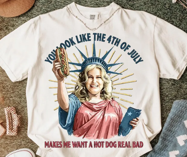 July 4th America Lady Liberty Hot Dog-ADULT
