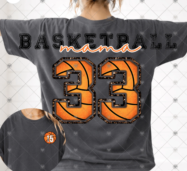 Basketball Mama Full Back Short Sleeve-ADULT
