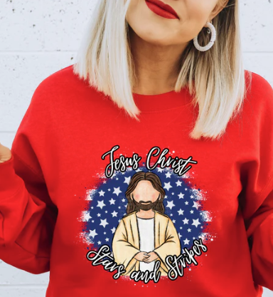 Jesus Christ Stars and Stripes-ADULT