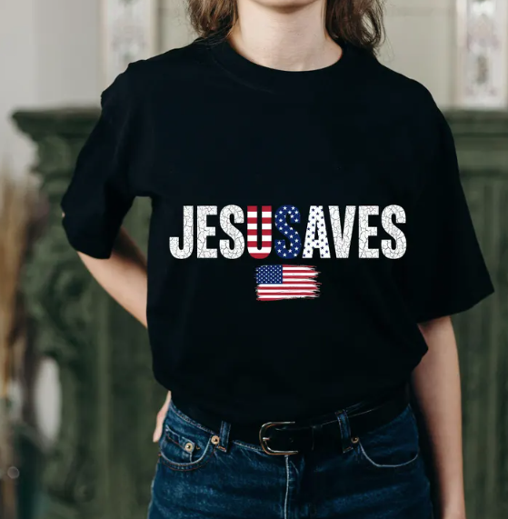 JesUSAves Crackle Flag-ADULT