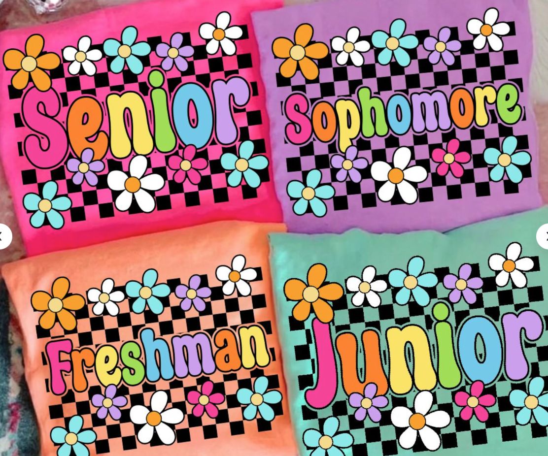 High School Flower Freshman Soph Jr Senior-ADULT