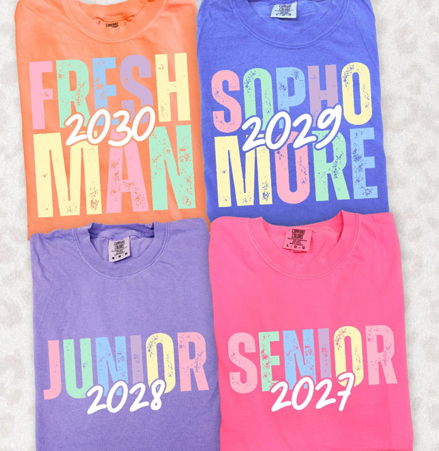 High School Year Freshman Soph Jr Senior-ADULT