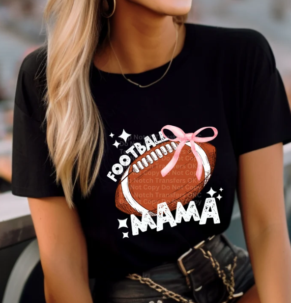 Football Mama Coquette Bow-ADULT