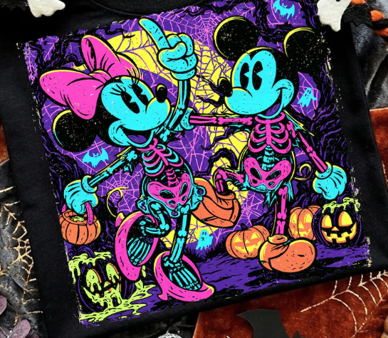 Vintage Neon Mouse Halloween-ADULT