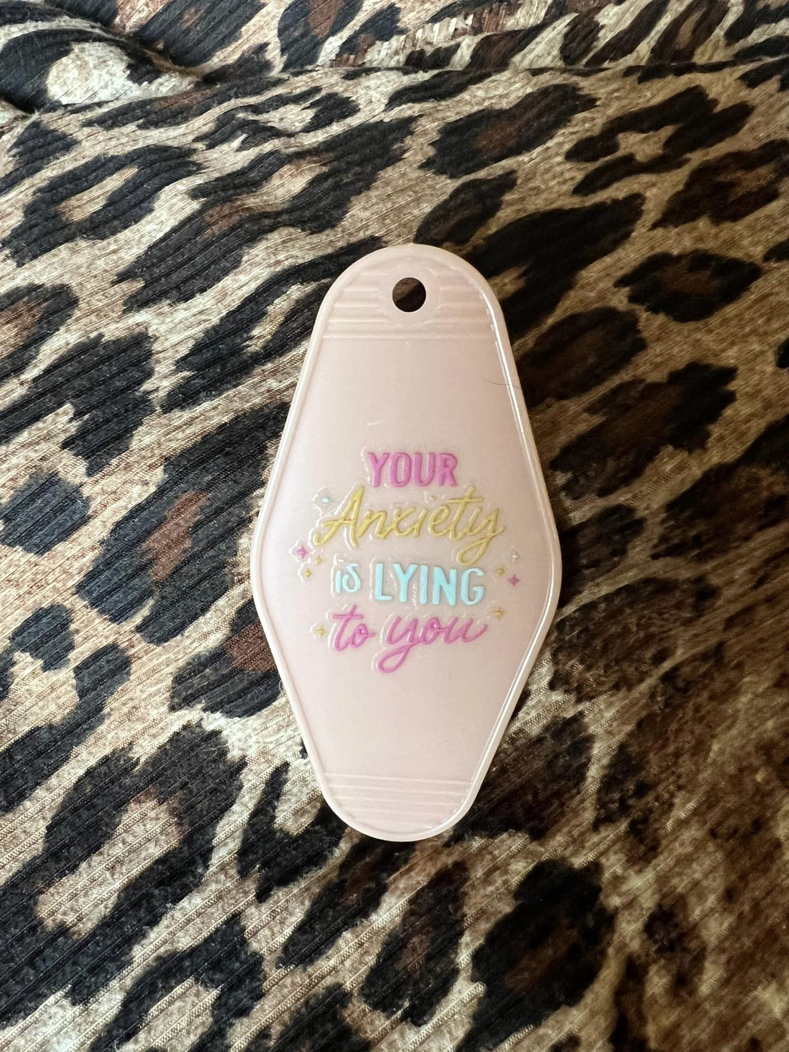 Anxiety Hotel Keychain
