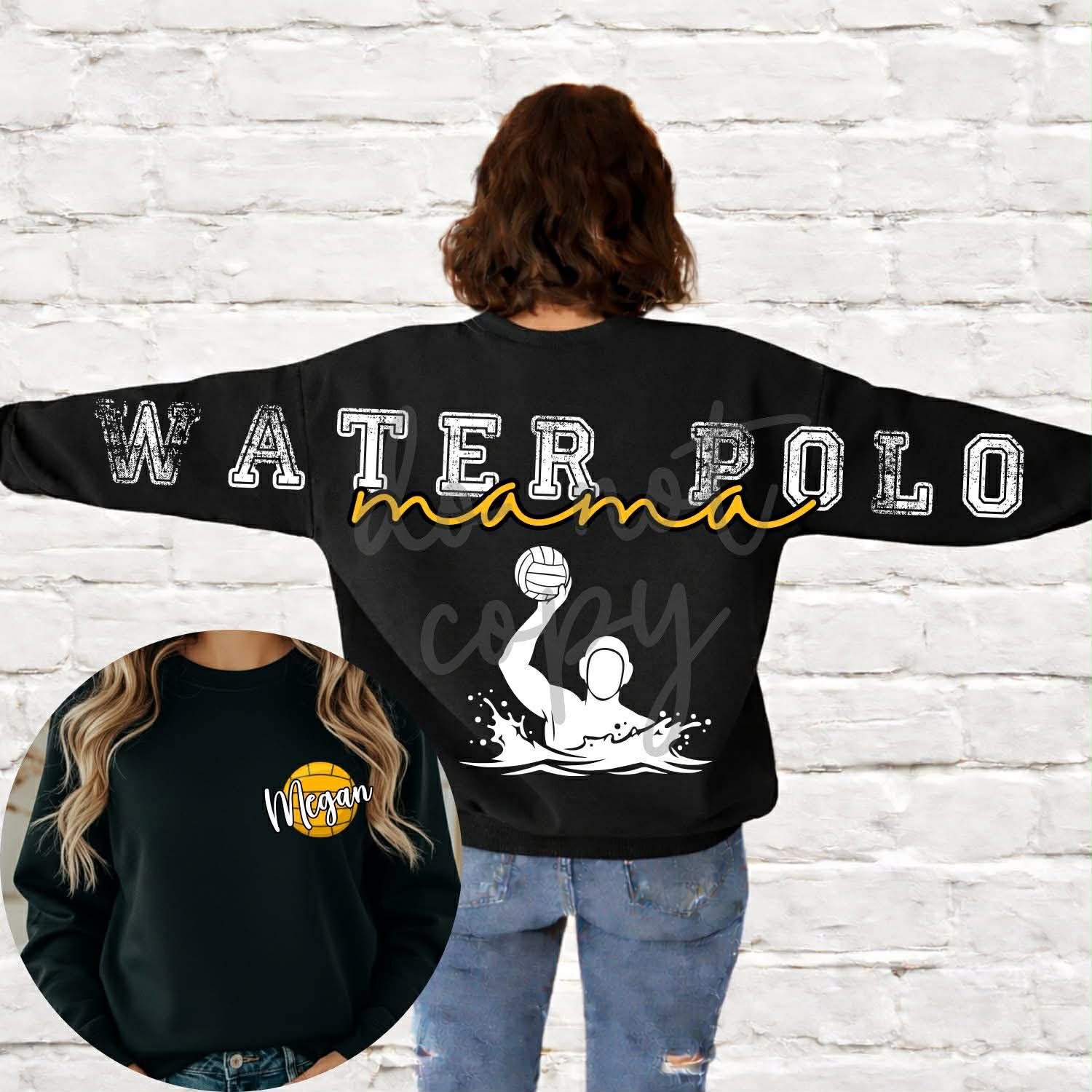 Water Polo Mama Full Back Custom -ADULT